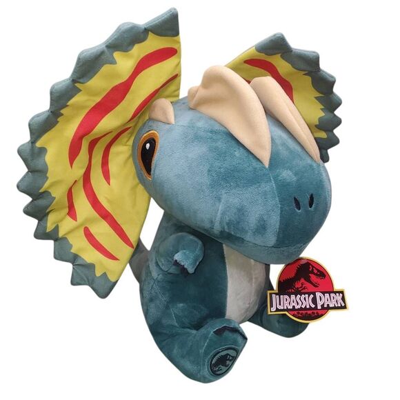 Jurassic Park Dilophosaurus 11" Plush Toy – Universal Studios Exclusive - Picture 2 of 9